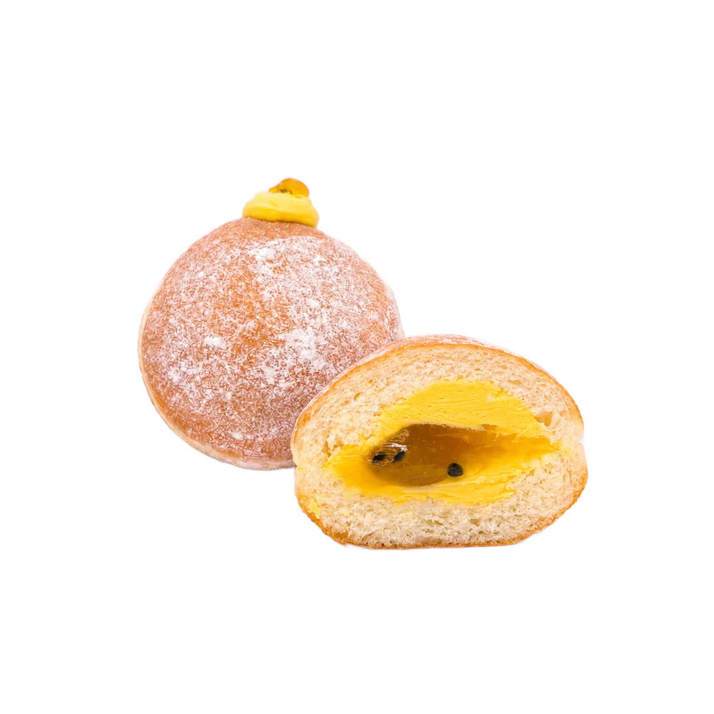 Gogoașa cu mango și fructul pasiunii