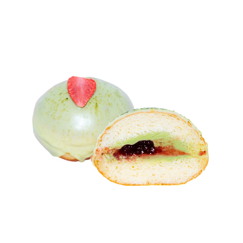 Gogoașa cu matcha și căpșuni